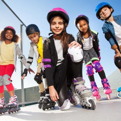 niños con patines