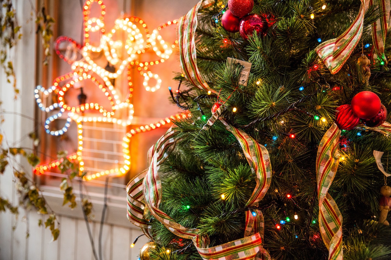 árbol de navidad decorado